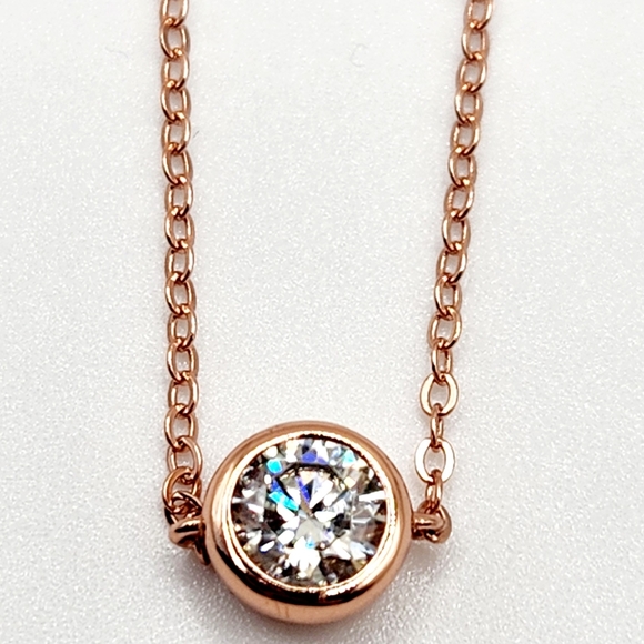 Dainty Rose gold Moissanite Bracelet - Picture 8 of 9